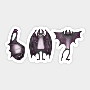 Alphabet Yoga Bat Sticker